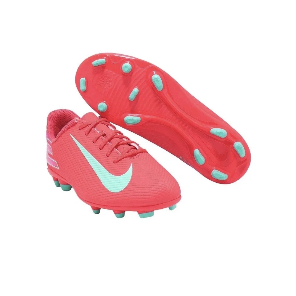 NEW Nike JR Vapor 16 Club FG/MG Ember Glow Kids Youth Soccer FQ8286-800 6 Y